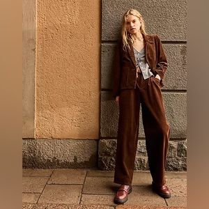 Madewell Corduroy Crop Dorset Blazer NWT